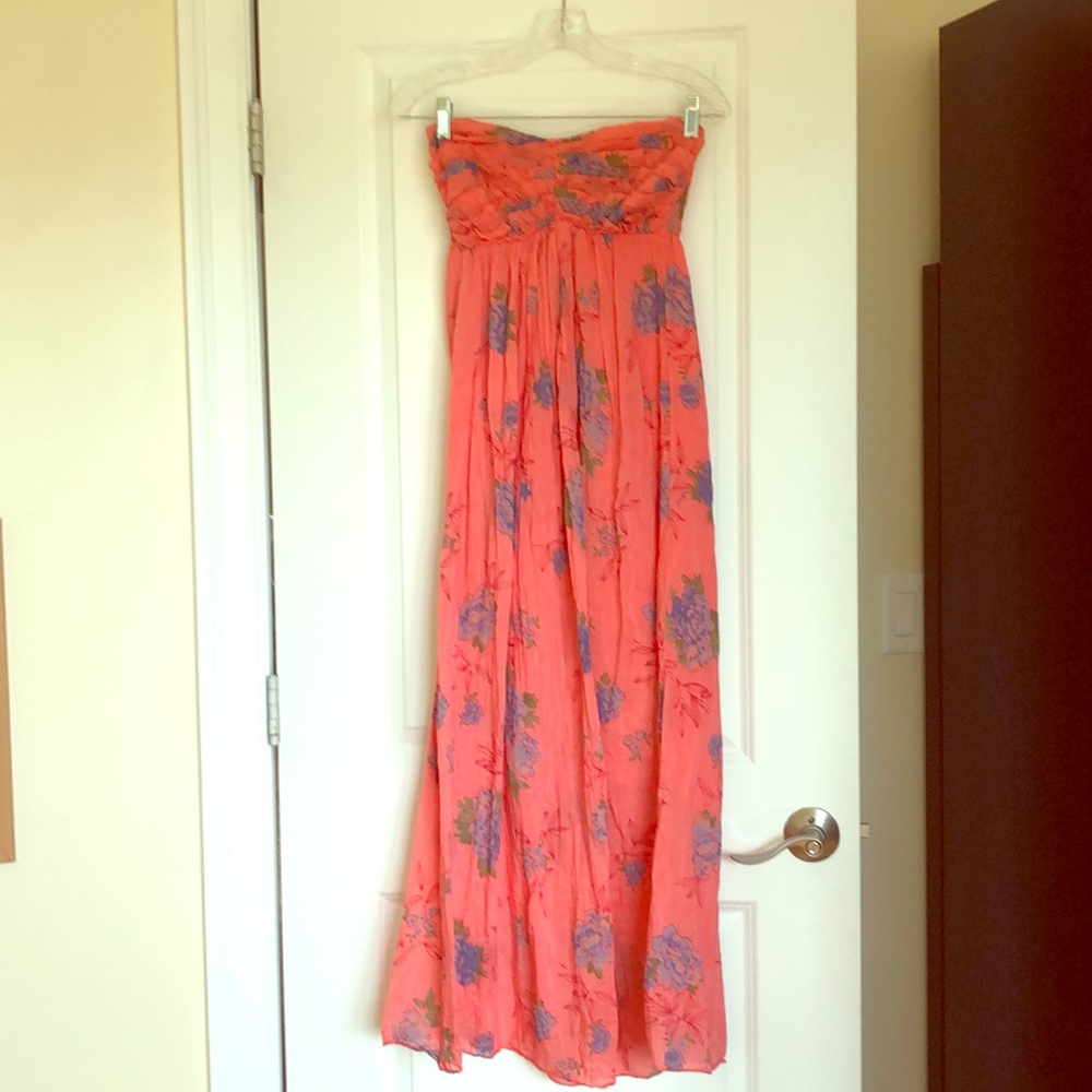 Flower-print Maxi Dress
